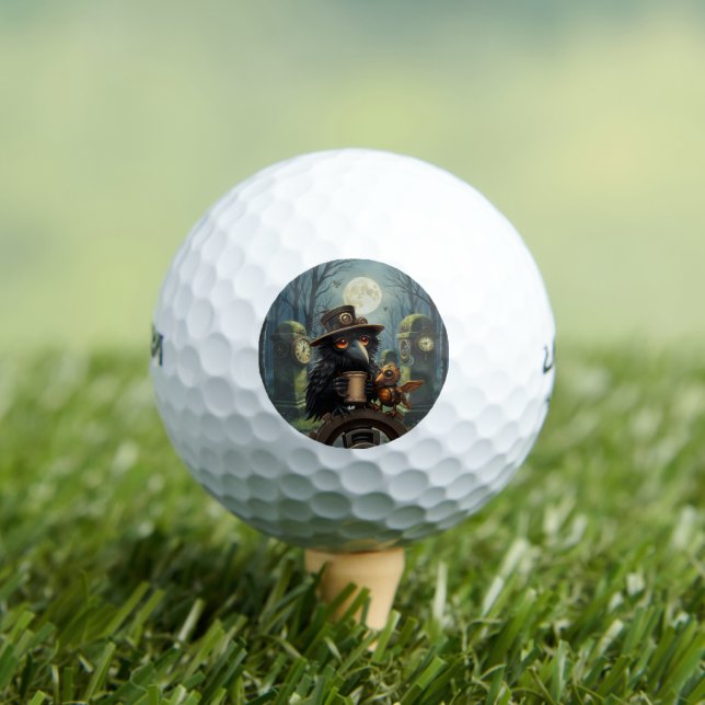 Der durch Kaffee angetriebene Rabe Golfball (Insitu T-Shirt)