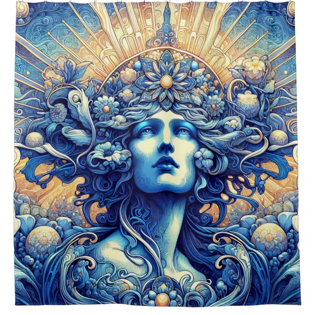 Der Duschvorhang aus blauem Album (Vorderseite)