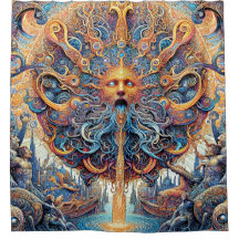 Der Duschvorhang der Sonne