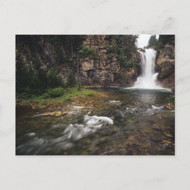 Der Eagle Falls aka Trick Falls in den zwei Postkarte (Vorderseite)
