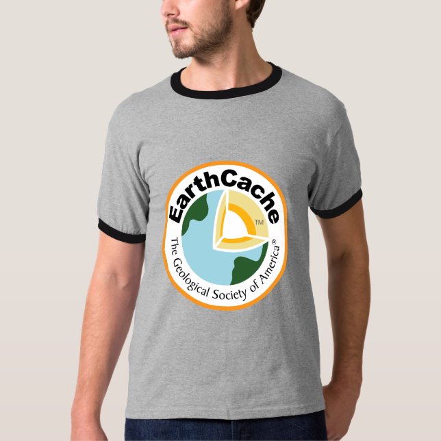 Der EarthCache der Männer Wecker-T - Shirt (Vorderseite)
