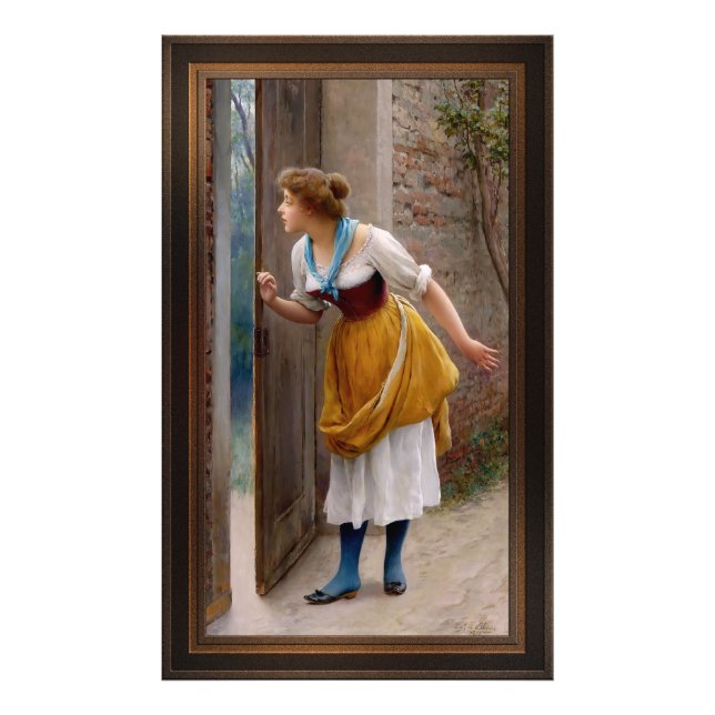Der Eavesdropper von Eugen von Blaas Fotodruck (Vorne)