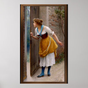 Der Eavesdropper von Eugen von Blaas Poster