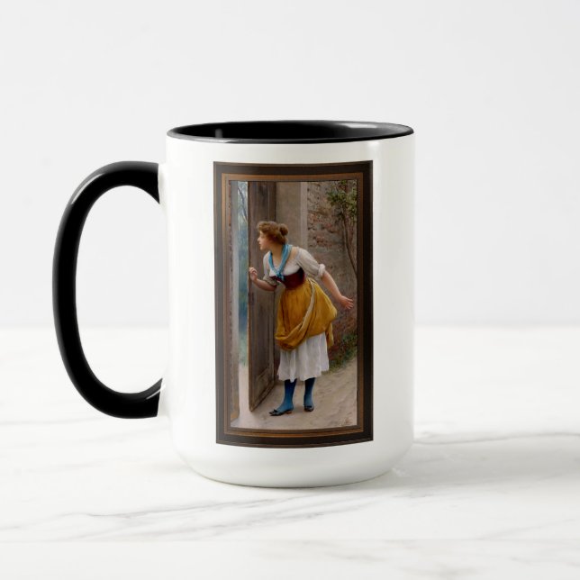 Der Eavesdropper von Eugen von Blaas Tasse (Links)