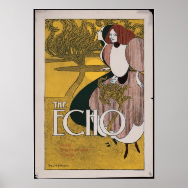 Der Echo von Will H. Bradley Poster (Vorne)