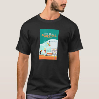 Der echte Podvater - Podcaster-Radio-Host-Podcast T-Shirt
