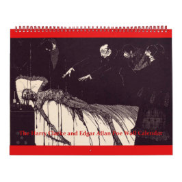 Der Edgar Allan Poe und Harry Clarke Wall Calendar Kalender