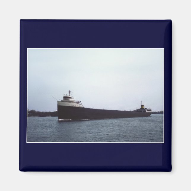 Der Edmund Fitzgerald am St. Clair River Magnet (Vorne)