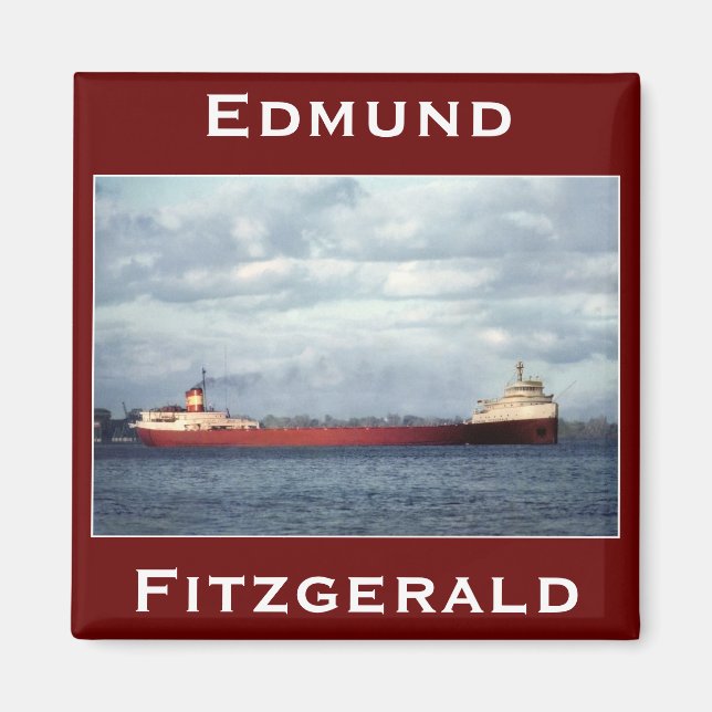 Der Edmund Fitzgerald am St. Clair River Magnet (Vorne)