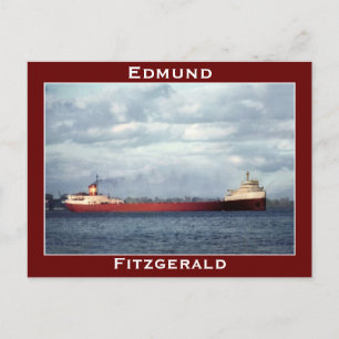 Der Edmund Fitzgerald am St. Clair River Postkarte