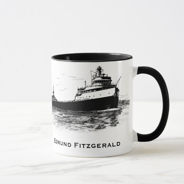 Der Edmund Fitzgerald am St. Clair River Tasse (Rechts)