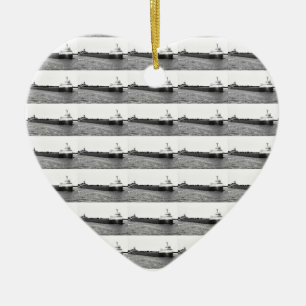 Der Edmund Fitzgerald auf dem Fluss St. Clair Keramikornament