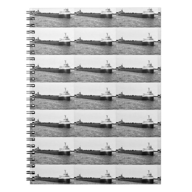 Der Edmund Fitzgerald auf dem Fluss St. Clair Notizblock (Vorderseite)