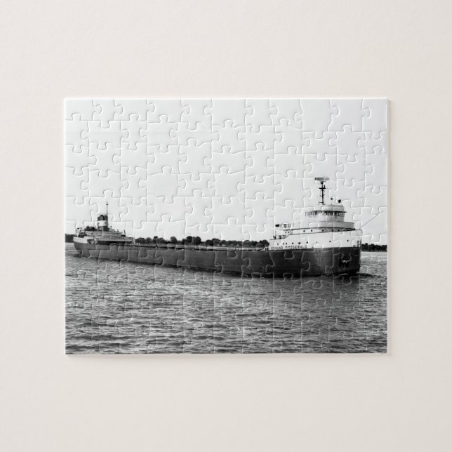 Der Edmund Fitzgerald auf dem Fluss St. Clair Puzzle (Horizontal)