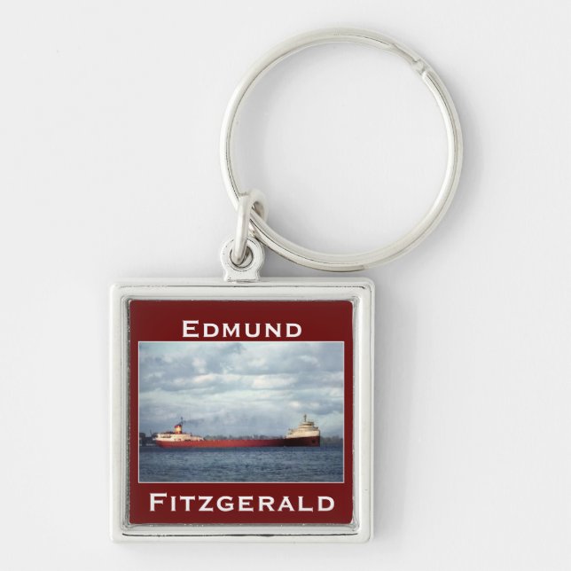 Der Edmund Fitzgerald auf dem Fluss St. Clair Schlüsselanhänger (Vorne)