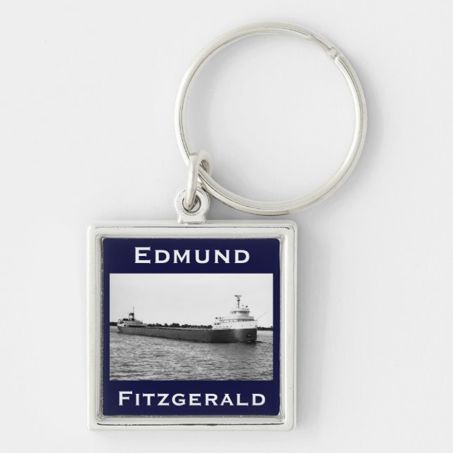 Der Edmund Fitzgerald auf dem Fluss St. Clair Schlüsselanhänger (Vorne)