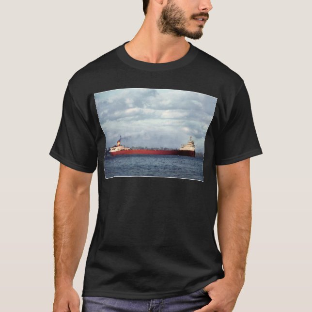 Der Edmund Fitzgerald auf dem Fluss St. Clair T-Shirt (Vorderseite)