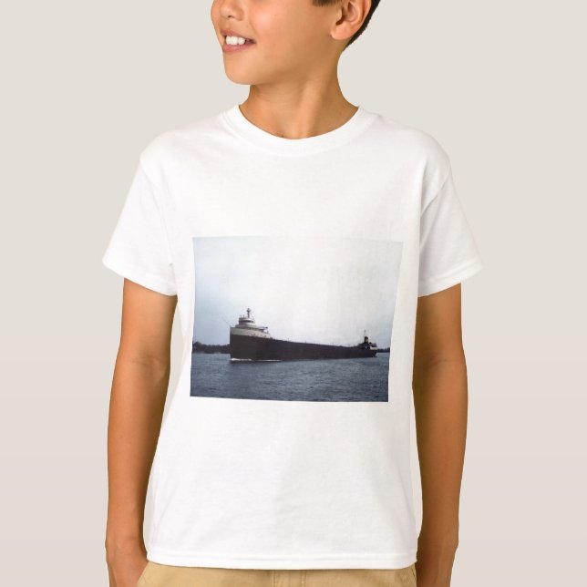 Der Edmund Fitzgerald auf dem Fluss St. Clair T-Shirt (Vorderseite)