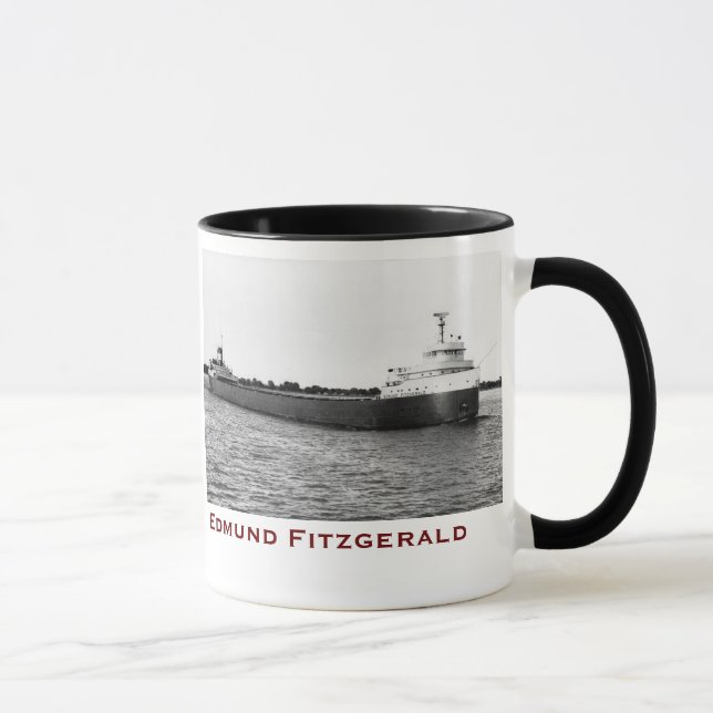 Der Edmund Fitzgerald mit Crew-Namen Tasse (Rechts)
