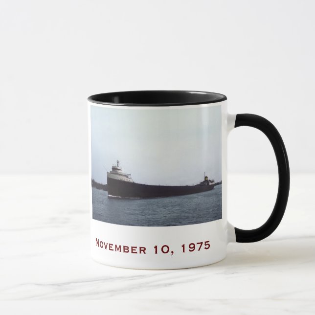 Der Edmund Fitzgerald mit Crew-Namen Tasse (Rechts)