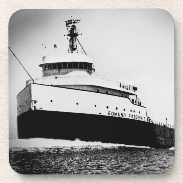Der Edmund Fitzgerald Untersetzer (Vorderseite)
