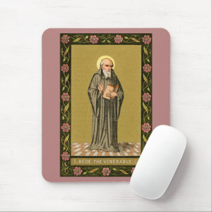 Der Ehrwürdige Beda predigend (P 008) Mousepad