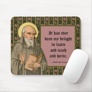 Der Ehrwürdige Bienenpreaching (P 008; Zitat) Mousepad