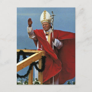 Der ehrwürdige Papst Johannes Paul II. Postkarte