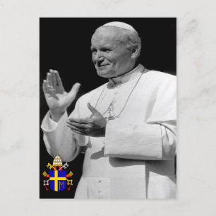 Der ehrwürdige Papst Johannes Paul II. Postkarte