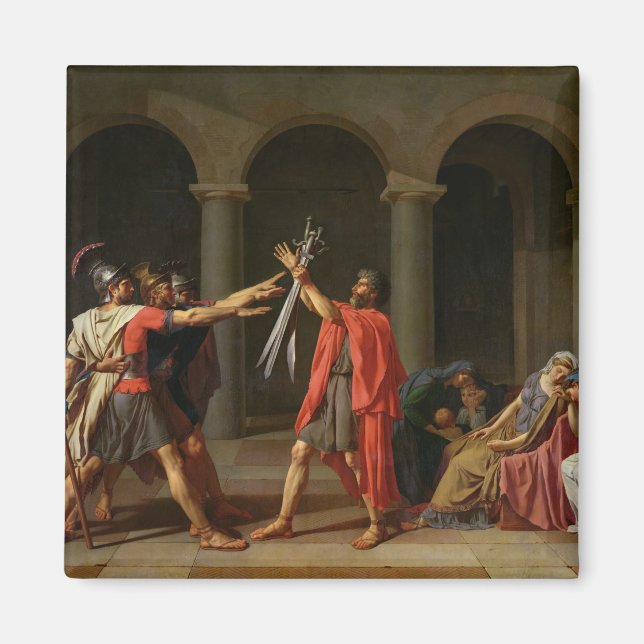 Der Eid Horatii, 1784 Magnet (Vorne)
