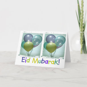 Der Eid Mubarak der bunte Kinder Karte