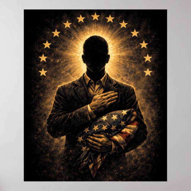 „DER EID“ – Stille Patriotismus Poster (Vorne)