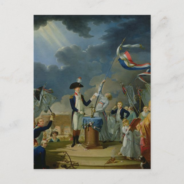 Der Eid von Lafayette Postkarte (Vorderseite)