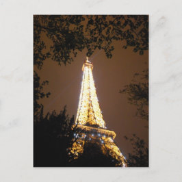 Der Eiffelturm am Abend, Paris Frankreich Postkarte