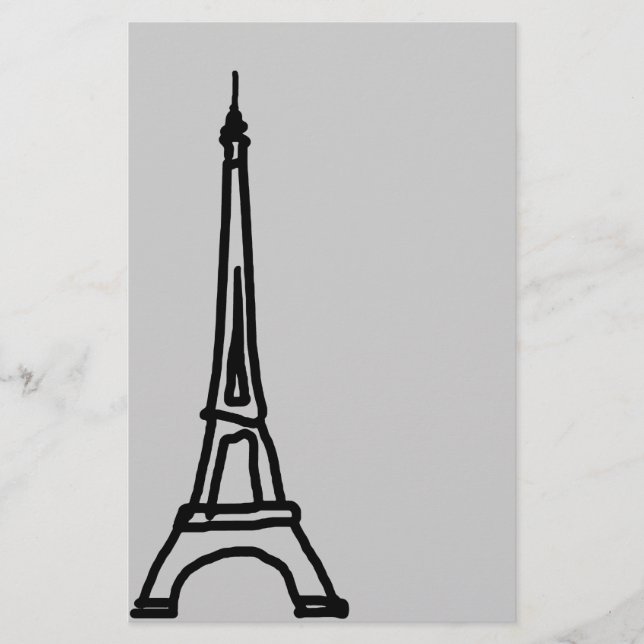 Der Eiffelturm Briefpapier (Vorderseite)
