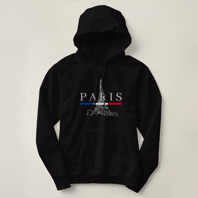 Der Eiffelturm der Frauen Hoodie (Design vorne)
