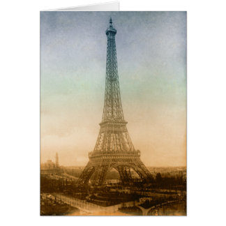 Der Eiffelturm der Paris-Karte