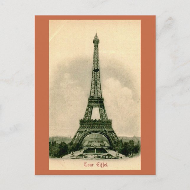 Der Eiffelturm in Frankreich Postkarte (Vorderseite)