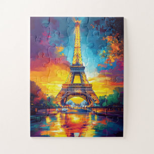 Der Eiffelturm in Paris, Frankreich. Puzzle
