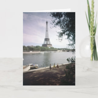 Der Eiffelturm. Paris, circa 1960. Karte