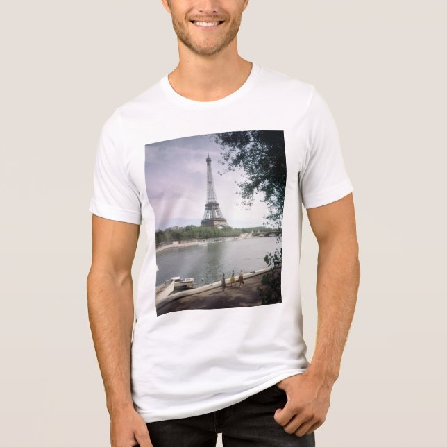 Der Eiffelturm. Paris, etwa 1960. Tri-Blend Shirt (Vorderseite)