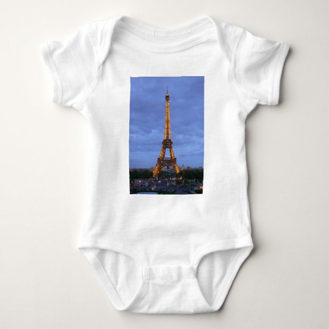 Der Eiffelturm Paris Frankreich Baby Strampler (Vorderseite)