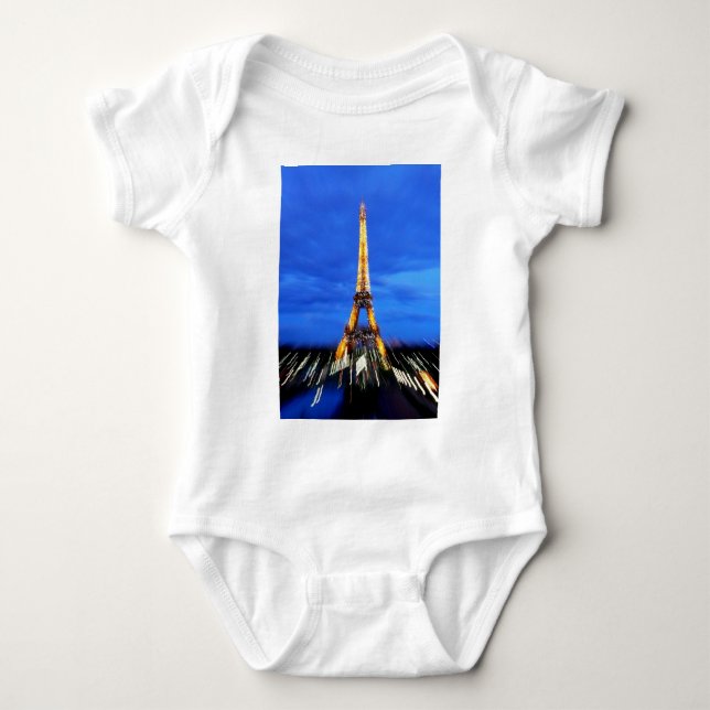 Der Eiffelturm Paris Frankreich Baby Strampler (Vorderseite)