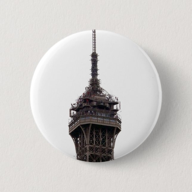 Der Eiffelturm Paris Frankreich Button (Vorderseite)