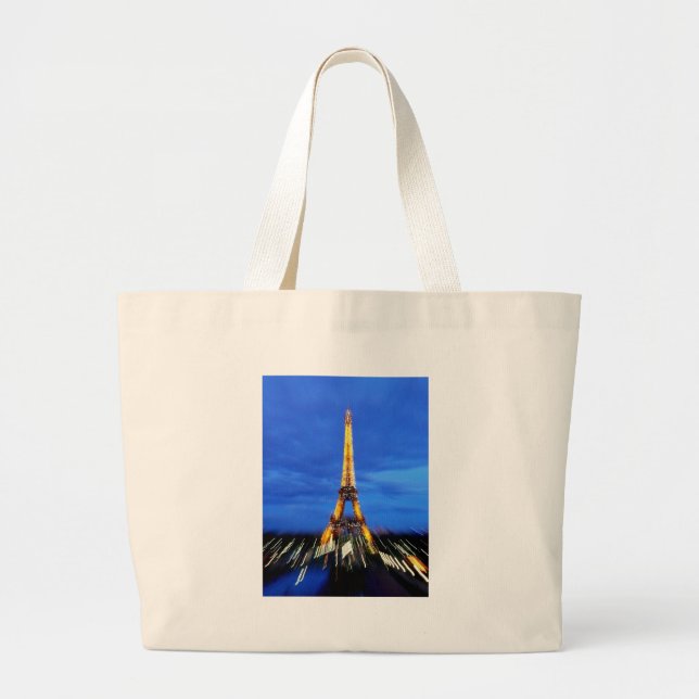 Der Eiffelturm Paris Frankreich Jumbo Stoffbeutel (Vorne)
