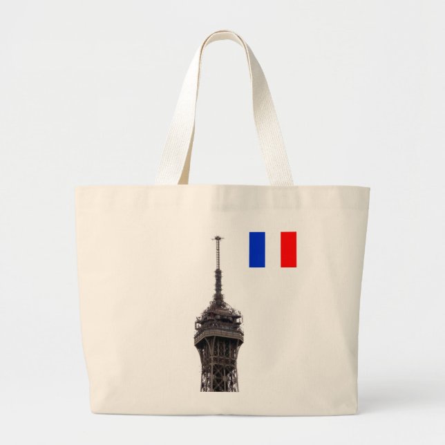 Der Eiffelturm Paris Frankreich Jumbo Stoffbeutel (Vorne)