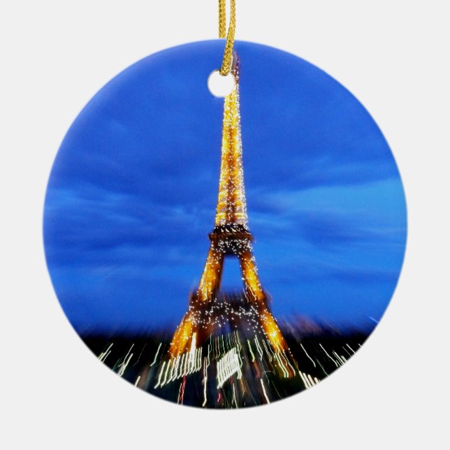 Der Eiffelturm Paris Frankreich Keramik Ornament (Vorne)