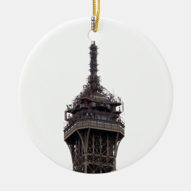 Der Eiffelturm Paris Frankreich Keramikornament (Vorne)