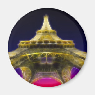 Der Eiffelturm, Paris, Frankreich Magnet