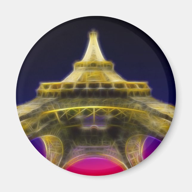 Der Eiffelturm, Paris, Frankreich Magnet (Vorne)
